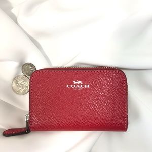 NWT Coach wallet bright red